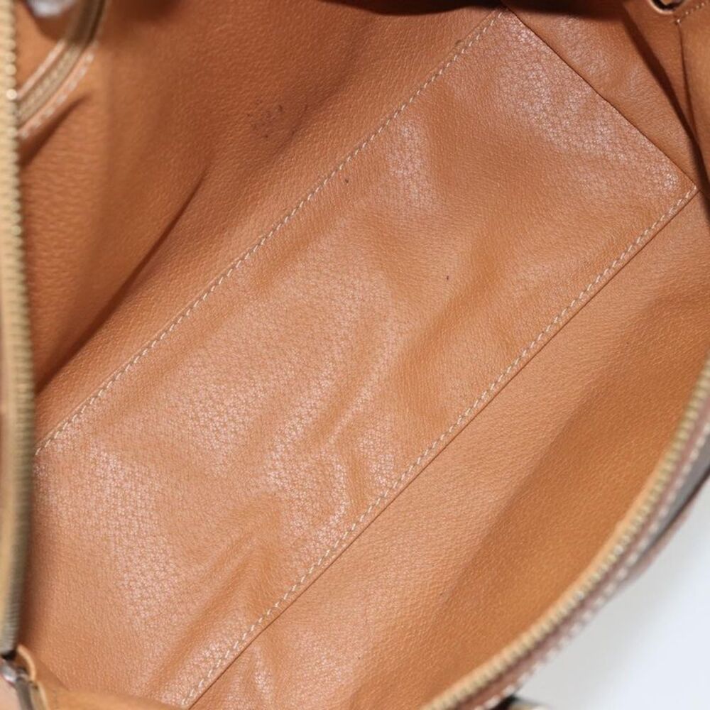 Celine Vintage Triomphe Handbag Canvas Brown Canvas Handbag - Picture 5 of 16
